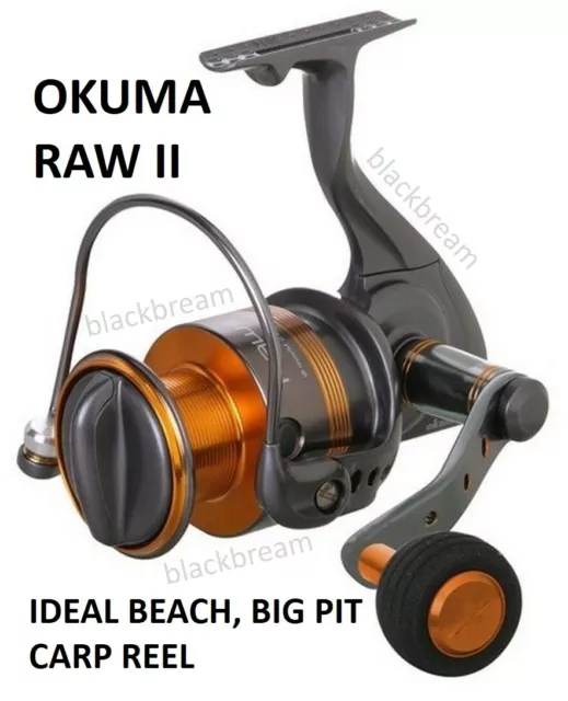 Okuma Raw Ii 65 Mulinello Da Pesca Match Spin Sea Pier Spiaggia Big Pit Carp Bass Pike