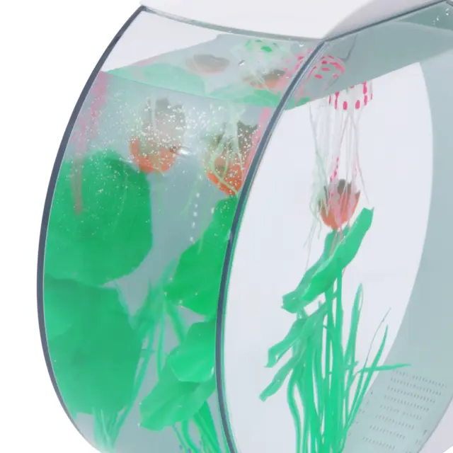 Self Cleaning Fun Fish Tank - Desktop Small Fish Aquarium w/ LED Light 2.6Gallon 12