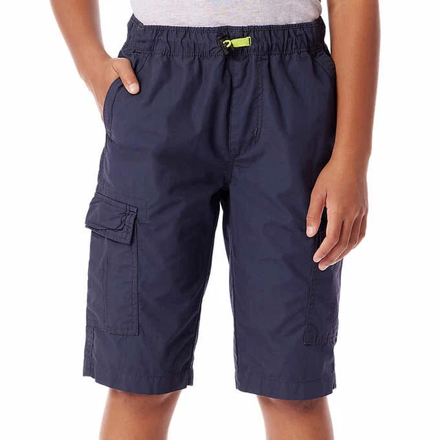 NEW Unionbay Youth Pull On Cargo Short, Elastic Waist, Blue