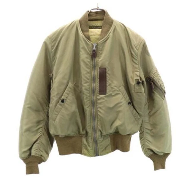 BUZZ RICKSONS B 15C Modify M13509 Real Name Flight Jacket 36 Khaki