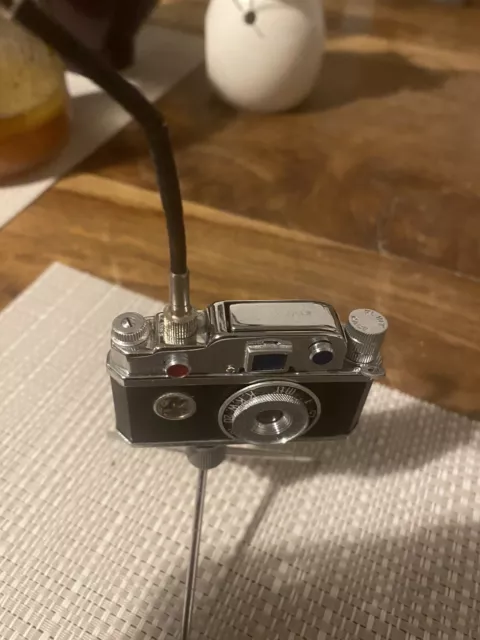 Vintage Japanese KKW Camera 'Photo Flash' Petrol Table Lighter in Original Box