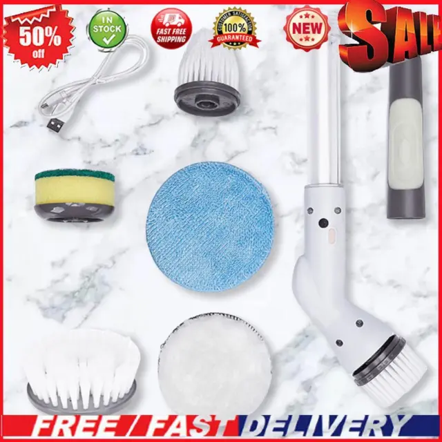 Electric Spin Cleaner Electric Spinning Brush Multipurpose for Kitchen Bathroom