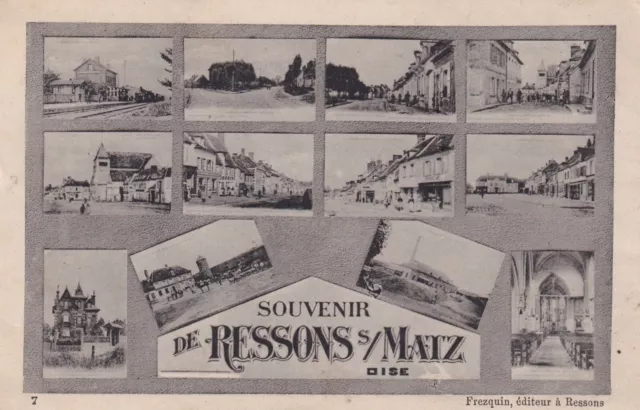 *44155 cpa 60 Souvenir de Ressons S/ Matz