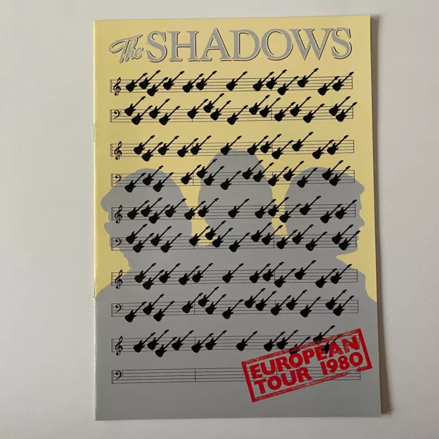 New, THE SHADOWS - European Tour 1980, Programme, 20 Colour Pages, CLIFF RICHARD