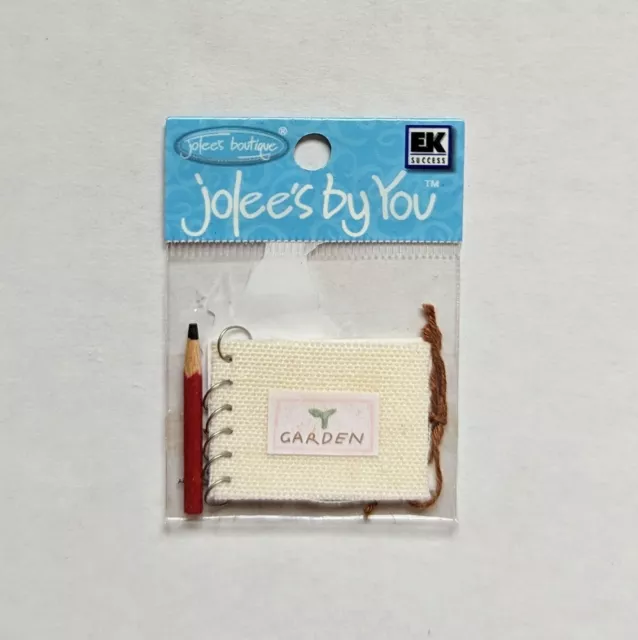 RARE Garden Notebook & Pencil Jolee's By You MINI Scrapbooking Embellishments