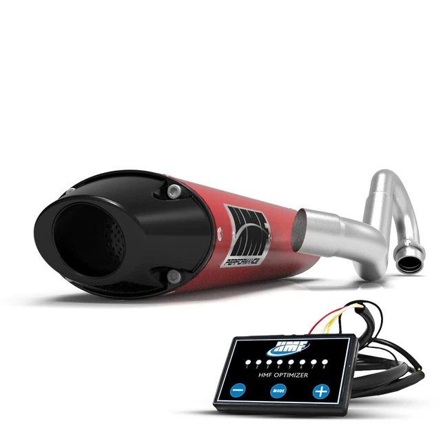 HMF Yamaha YFZ 450R Full Exhaust Red-Candy Ellip w/Blk Euro + EFI (09-23)