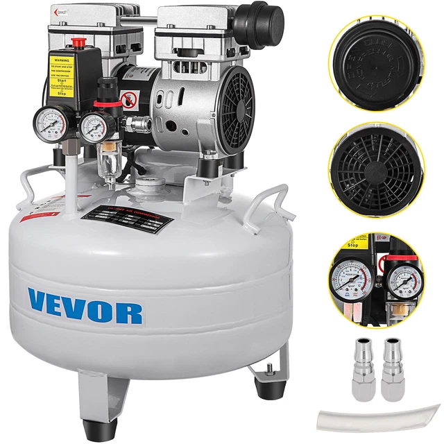 Compresseur D'air Médical Portable – 32L, Sans Huile, Silencieux 850W, 110V, Neuf