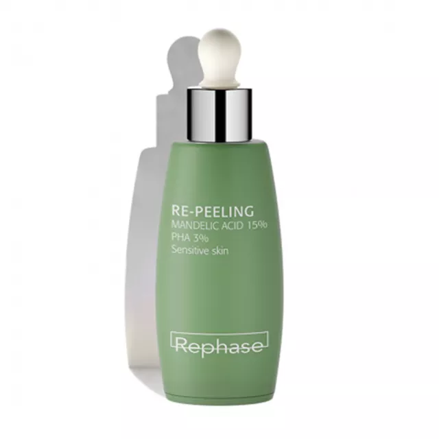 Rephase Re-Peeling - Acido Mandelico 15% PHA 3% Trattamento Esfoliante Viso,30ml