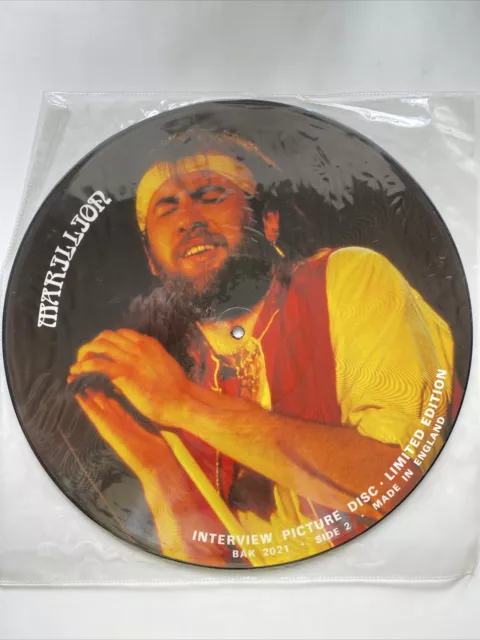 Marillion Fish Limited Edition 12” Vinyl Picture Disc Record Interview New Rare