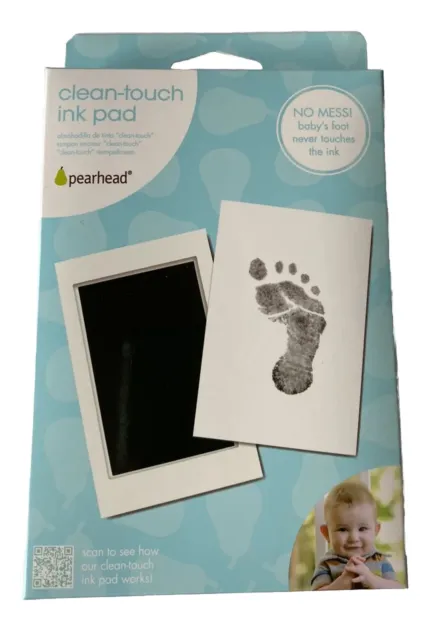 Pearhead Newborn Baby Handprint or Footprint “Clean-Touch” Ink Pad