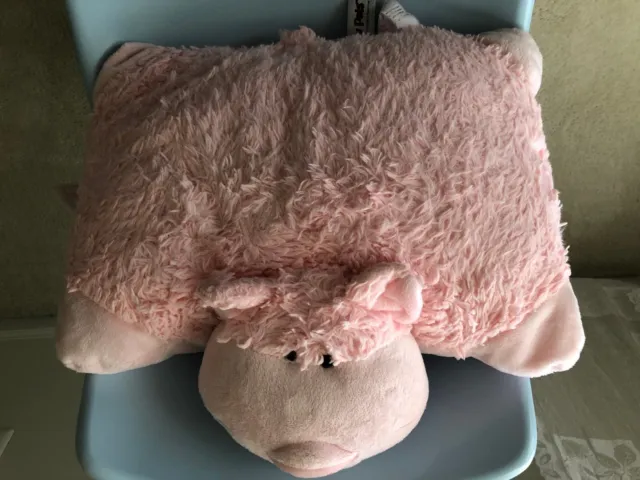 Authentic My Pillow Pets  PIG Large 18" Pink Plush Stuffed  Thick 2009