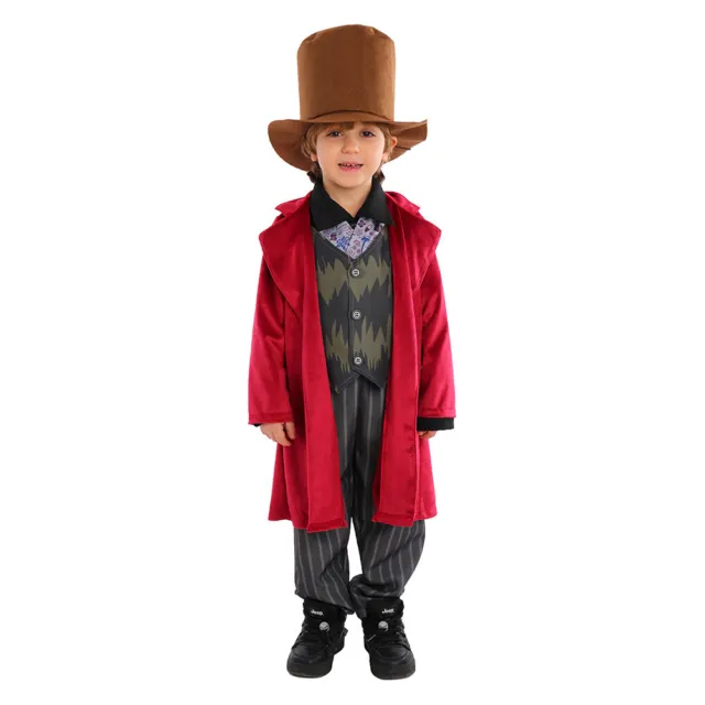 Willy Wonka Accessorio Set Charlie & Il Fabbrica di Cioccolato Costume  Bambini