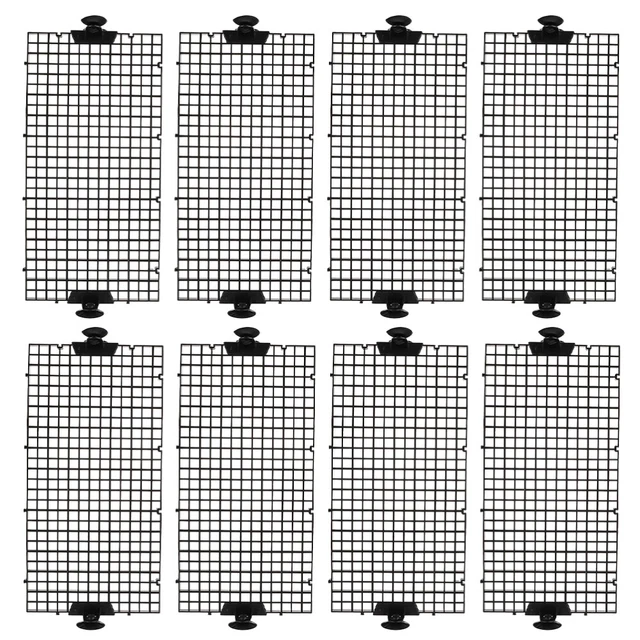 4 Pièces Couverture D'aquarium Filet D'écran D'aquarium 30x30cm Panneau De Grille En Plastique Couvercle De Terrarium Filets Anti-évasion