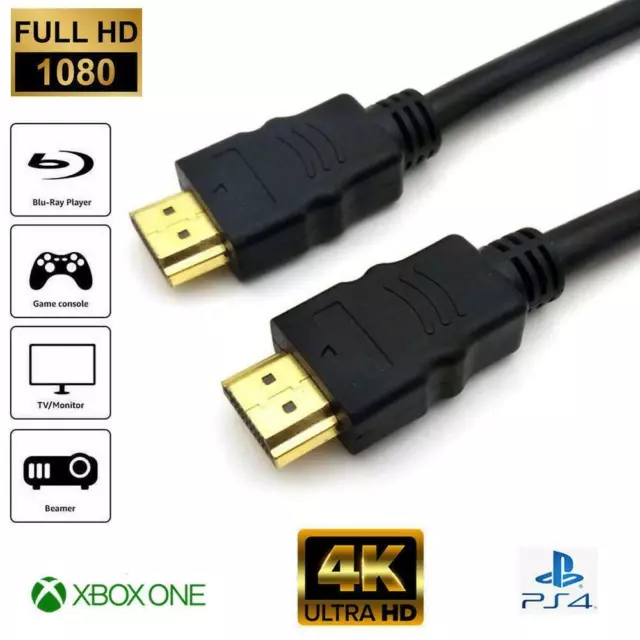 Premium 4k HDMI Kabel 2.0 High Speed vergoldet Verlängerungskabel 2160p 3D TV HDTV