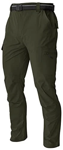 Men's Cargo Work Hiking Pants Lightweight Water Resistant Quick Dry Fishing