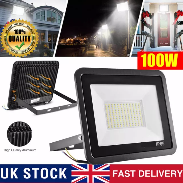 100W Led Floodlight Outside Light Garden Security Outdoor Flood Lights Lamps