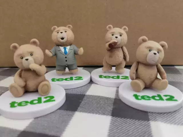 Takara Tomy Arts Capsule Gashapon Teddy Bear Ted Part 2 Figure Full Set 4 pieces 2