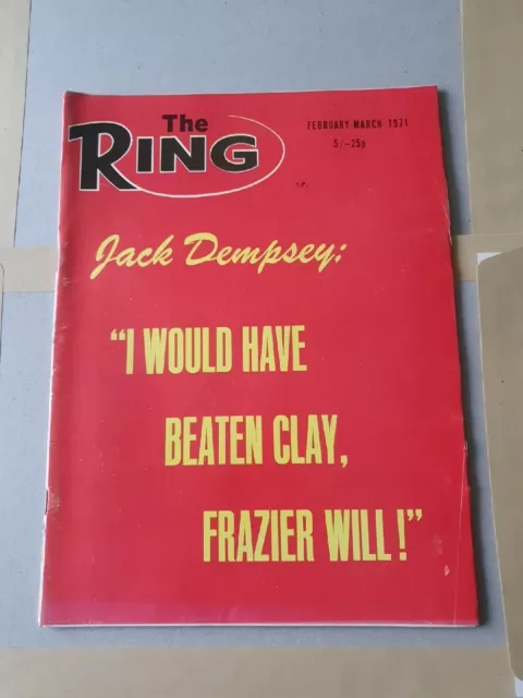 Vintage Boxing The Ring Magazine 1971 February-March (TRM.B8)