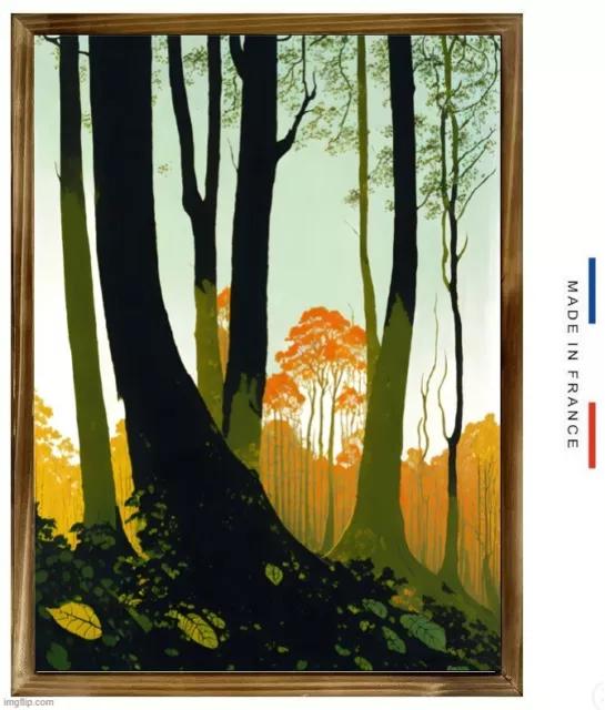 poster 30 x 42 cm création & fabrication française forets automne