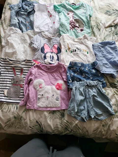12-18 months girls bundle Tops shorts 11 items 1kgs a