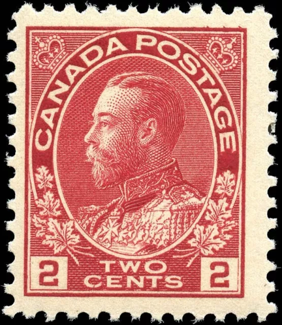 Canada Mint NH F+ 2c Scott #106 1917-22 King George V Admiral Issue Stamp