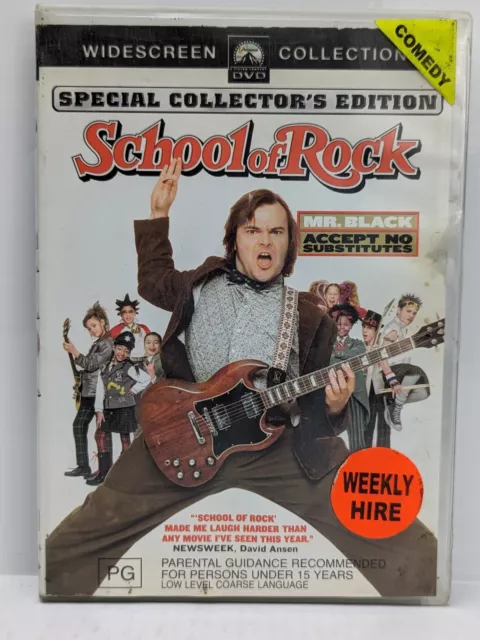 SCHOOL OF ROCK DVD Region 4 Pal Pre-Owned Ex-Rental Comedy Jack Black $2.99  - PicClick AU