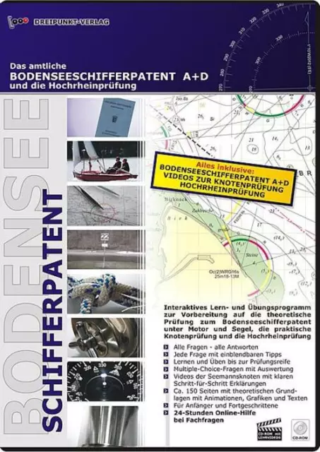 Bodenseeschifferpatent A+D und die Hochrheinprüfung Michael Schulze CD-ROM 2013