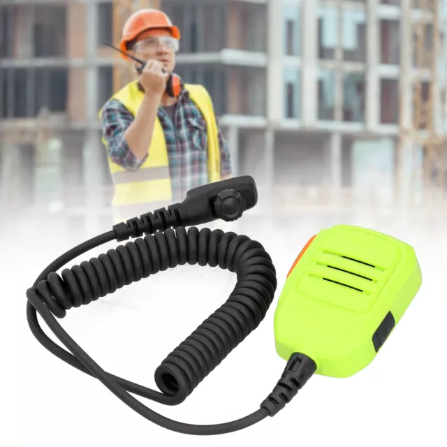 02 015 Intercom Hand Microphone Lightweight Hand Mic Green Portable For