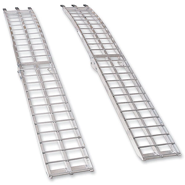 Moose Racing Arched Aluminum ATV Folding Ramps Silver (MUDRAMP1290P)