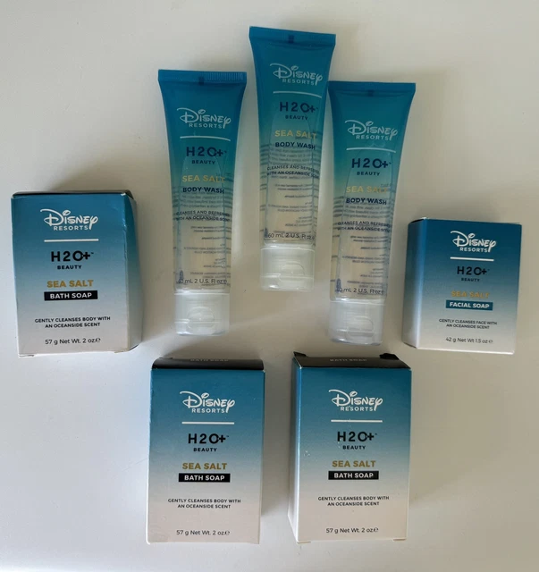 DISNEY RESORTS H2O+ Beauty Sea Salt 3 Bath Soap, 3 Body Wash & 2 Facial