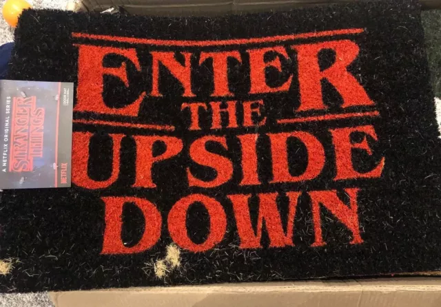 Tapis De Porte Officiel Stranger Things Enter The Upside Down Pour Ventilateur Cadeau-Lui