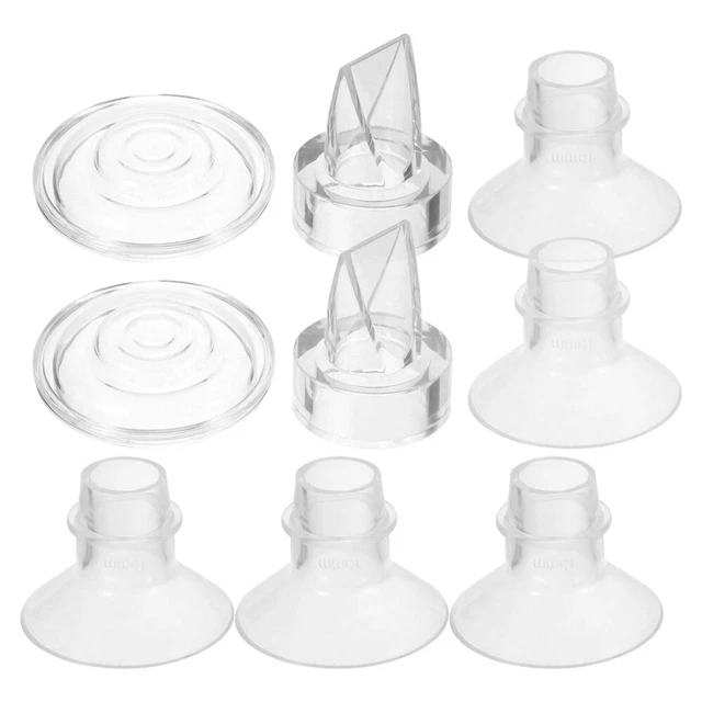 1 juego de diafragmas de silicona válvulas pico de pato insertos de brida de extractor de mama portátiles