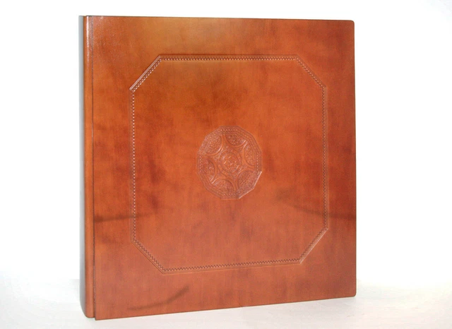 Album Photo Artisanal 25x35 Cm En Cuir Régénéré - Fabriqué En Italie, 100 Pages