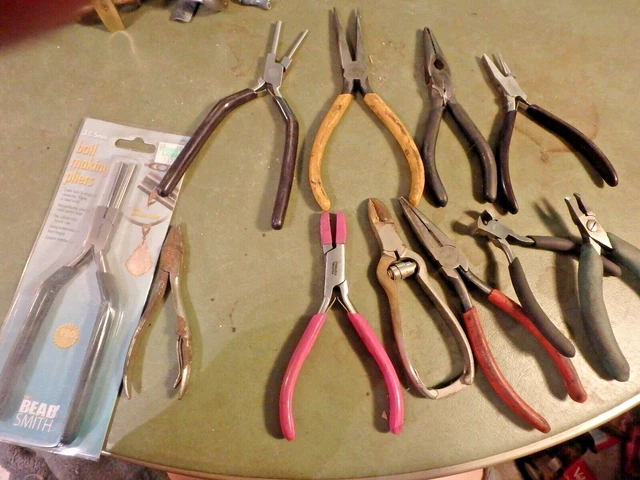 8R11 piece bundle of short handle piers, nippers, cutters, crimpers
