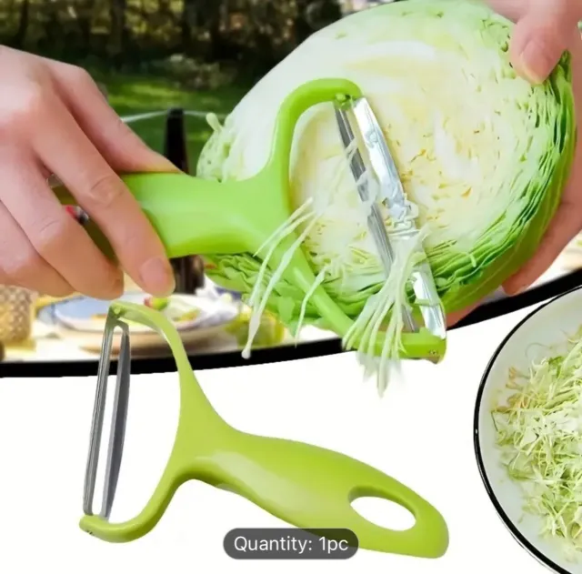 2x Effective Veg Fruit Peeler Cabbage Grater Salad Slicer Cutter Kitchen Gadget