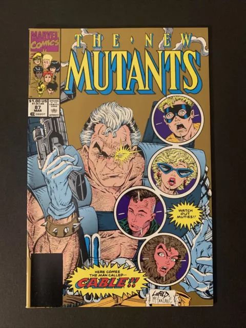 NEW MUTANTS #87 1st Appearance Cable 2nd Print Marvel Comics Rob Liefeld 1990 NM