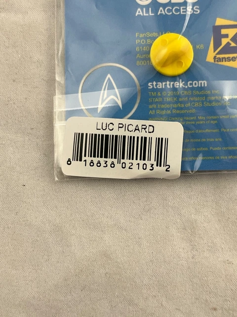 Star Trek Next Generation - Captain Picard - Enamel Pin - FanSets - NEW 3