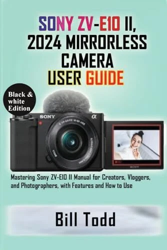 Sony Camera Guide User SONY ZV-E10 II, 2024 MIRRORLESS CAMERA USER GUIDE: Mastering Sony £72. ...