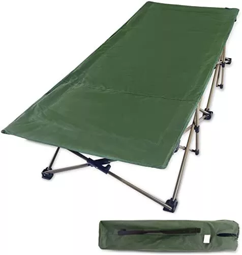 XXL Oversized Folding Camp Beds for adults 500lbs, 33" Extra Wide Heavy