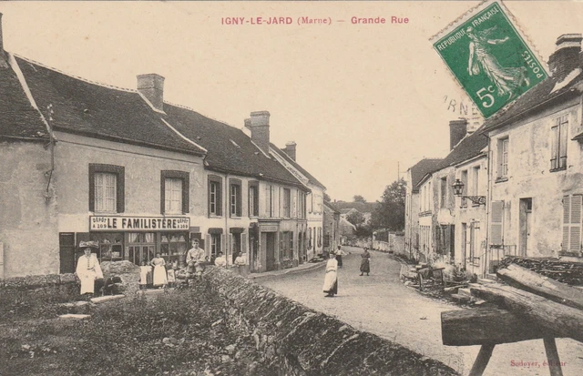 CPA 51 IGNY le JARD (Marne) Grande Rue  vue Familistere N° 109