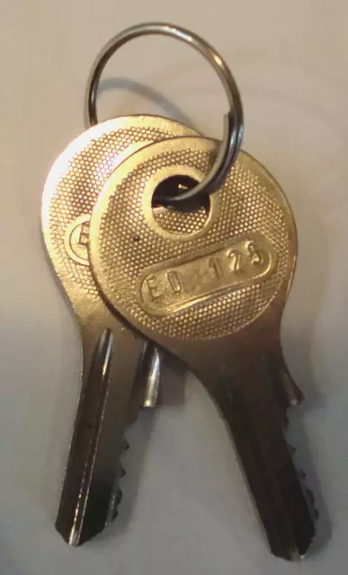 2 pz chiavi di ricambio METEOR ED 125 per cassetta delle lettere, usate