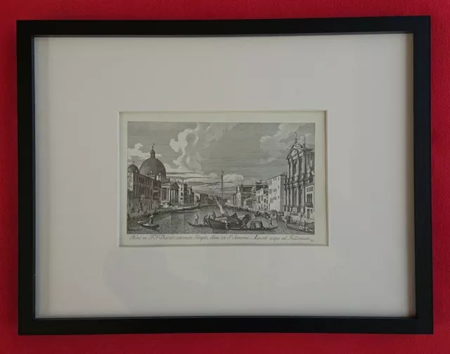 Canaletto Venice prints from Antonio Visentini 1735/1742 Copperplate