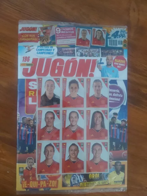 Revista Jugon N 196 Con 9 Cromos Selección De España Au/Nz 2023