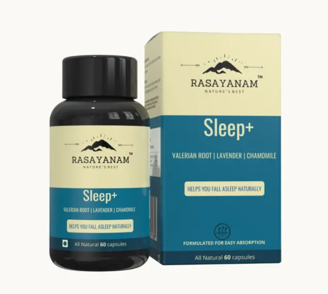 Restful Sleeping Aids With Sleep+ (Valerian Root, Chamomile, & Lavender)