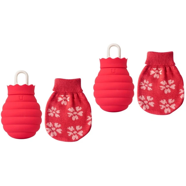 2 Count Hot Water Bag for Home Silicone Hand Warmer Bottle Baby Injection