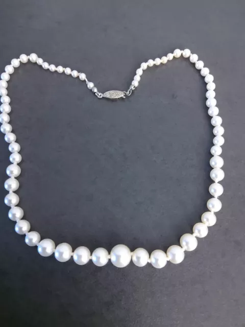 Collier De Perles Blanches Vintage