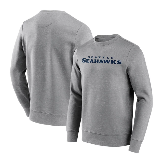 Seattle Seahawks NFL Sweatshirt (Size XL) Men's Wordmark Print Sweat - New