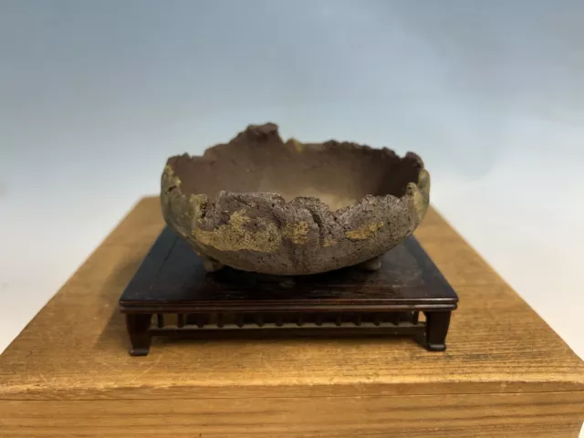 Handmade Unglazed Bonsai Tree Pot By Ryugaku Shohin Size 5 1/4”