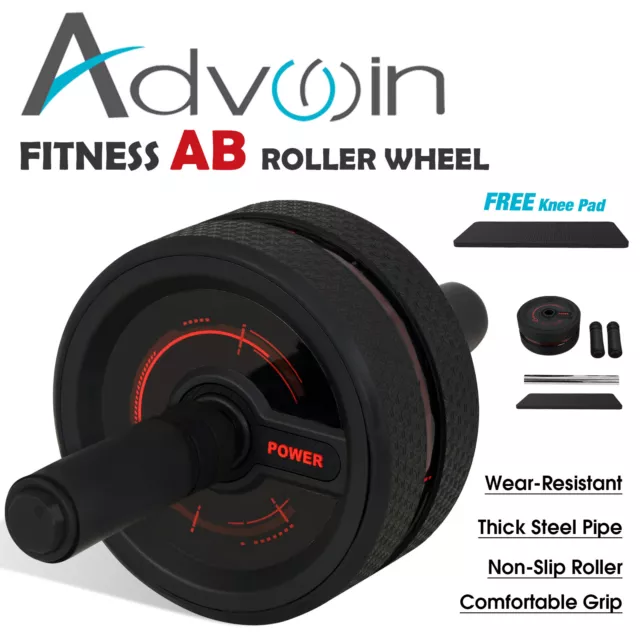 Advwin AB Abdominal Roller Wheel Workout Exercise Fitness Waist Core Wheel Home