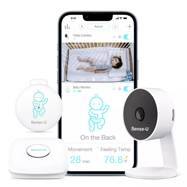 Sense-U Smart Baby Monitor 3 + Camera, Audio, Video Baby Monitor